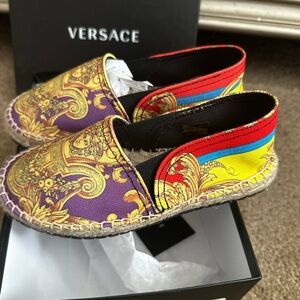 Versace Kids espadrilles slip ons. Brand new
